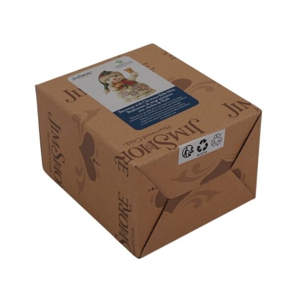 Jim Shore Heartwood Creek Snowman Mini Figure – Christmas Bells Holiday Collecti - Picture 4 of 5